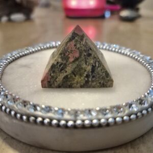Unakite Crystal Polished Stone Pyramid Sm #8